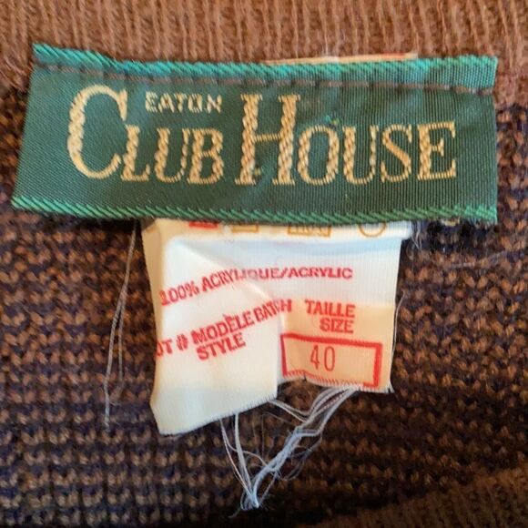 Vintage boxy knit top. Brown black - Picture 12 of 12